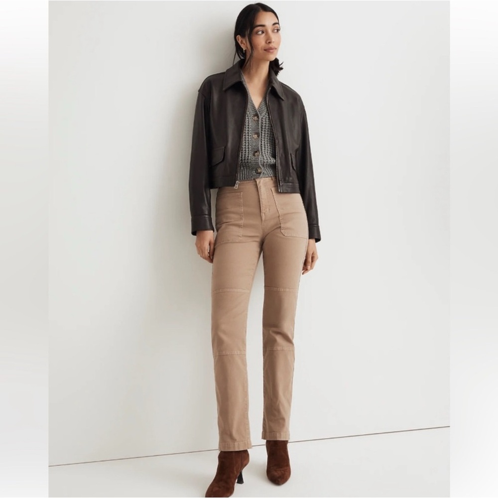 Madewell 90’s Straight Leg Front Pocket Cotton Jeans – Tan – Women’s Size 25